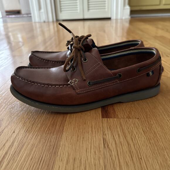 Marks & Spencer Autograph Men\'s Brown Leather Oxford Shoes Size 10.5 Lace Ups BP main image 4